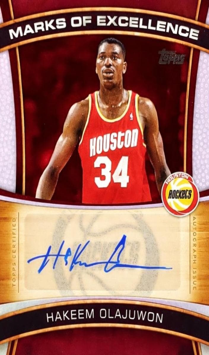 Hakeem Olajuwon 2025 Topps auto card