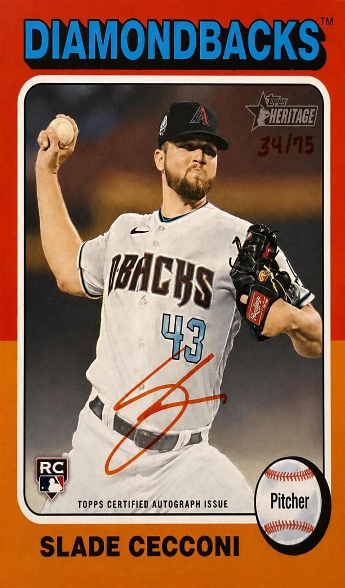 Slade Cecconi 2024 topps Topps Heritage