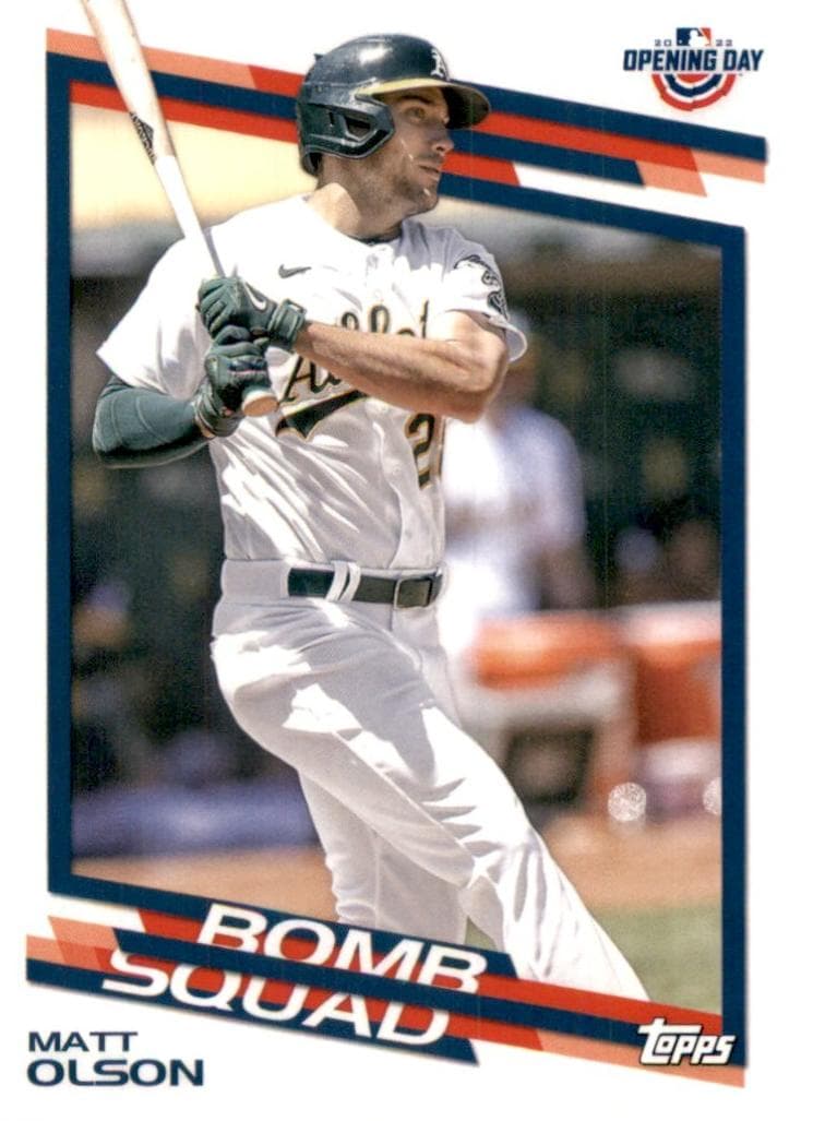 Matt Olson 2022 topps Topps Opening Day