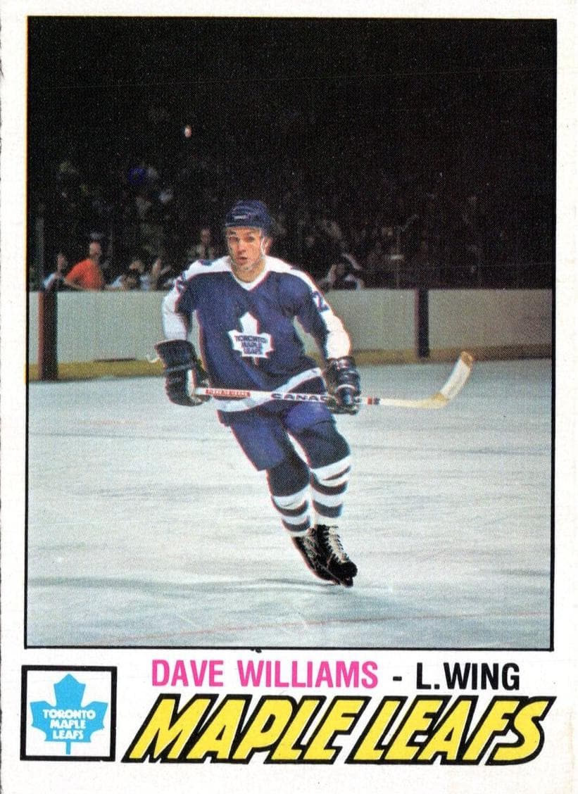 Dave Williams 1977 topps O-Pee-Chee