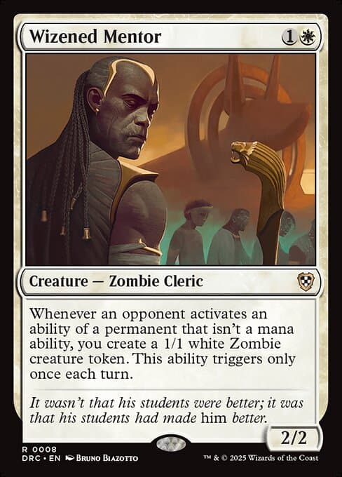 Wizened Mentor 2025 Magic: The Gathering Aetherdrift Commander