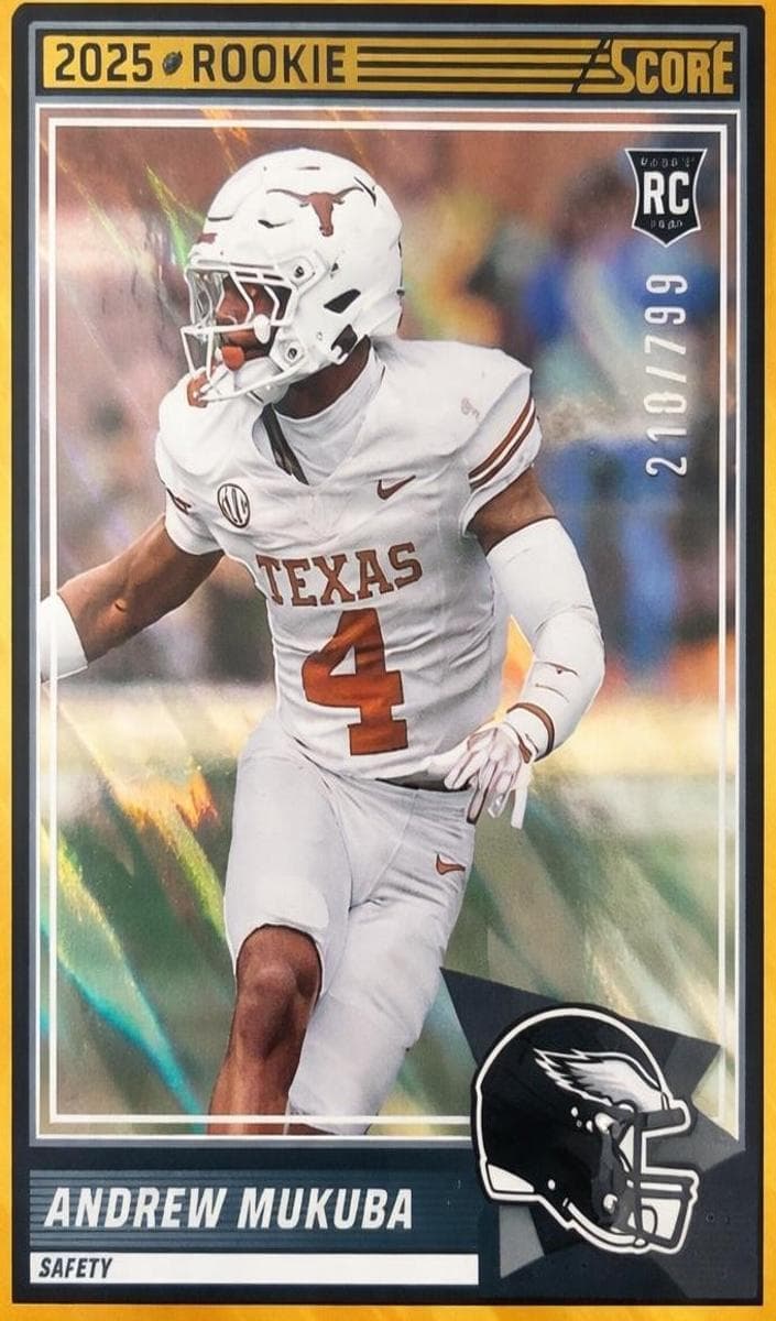 Andrew Mukuba 2025 panini Score-A-Treat