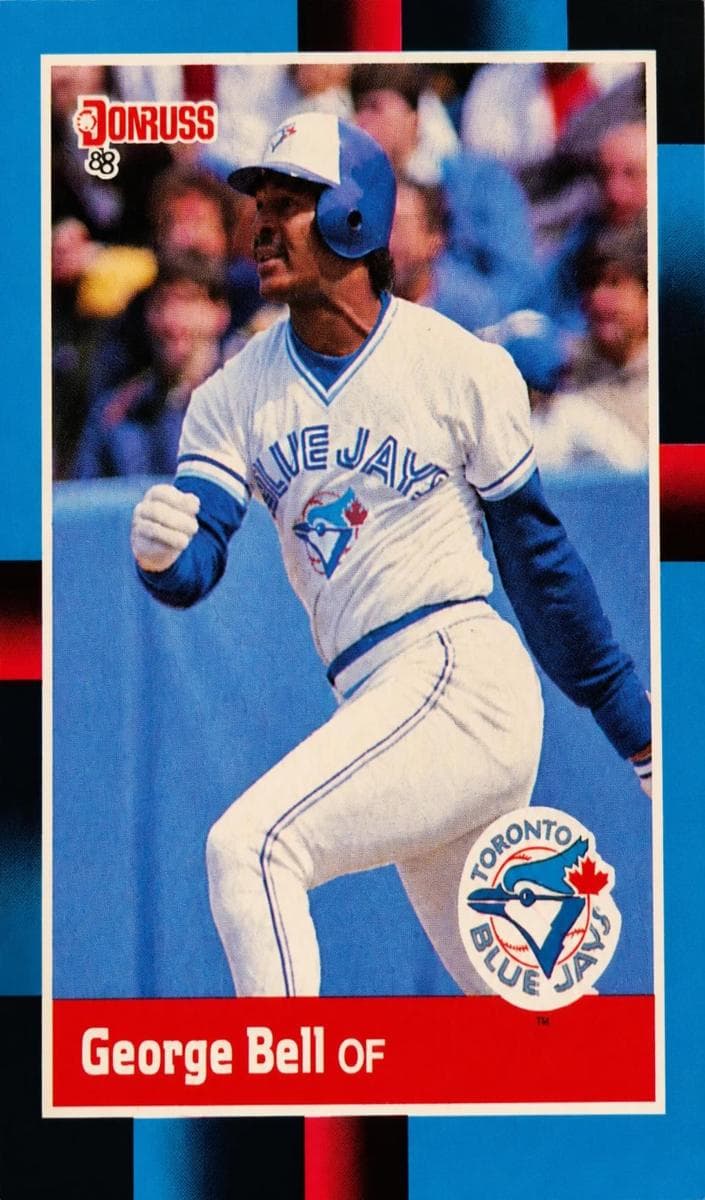 George Bell 1988 panini Donruss