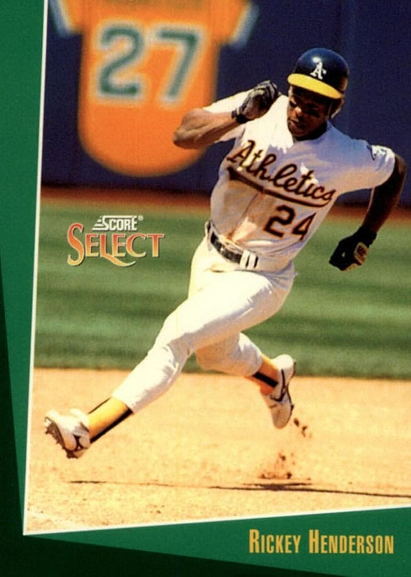 Rickey Henderson 1993 panini Select