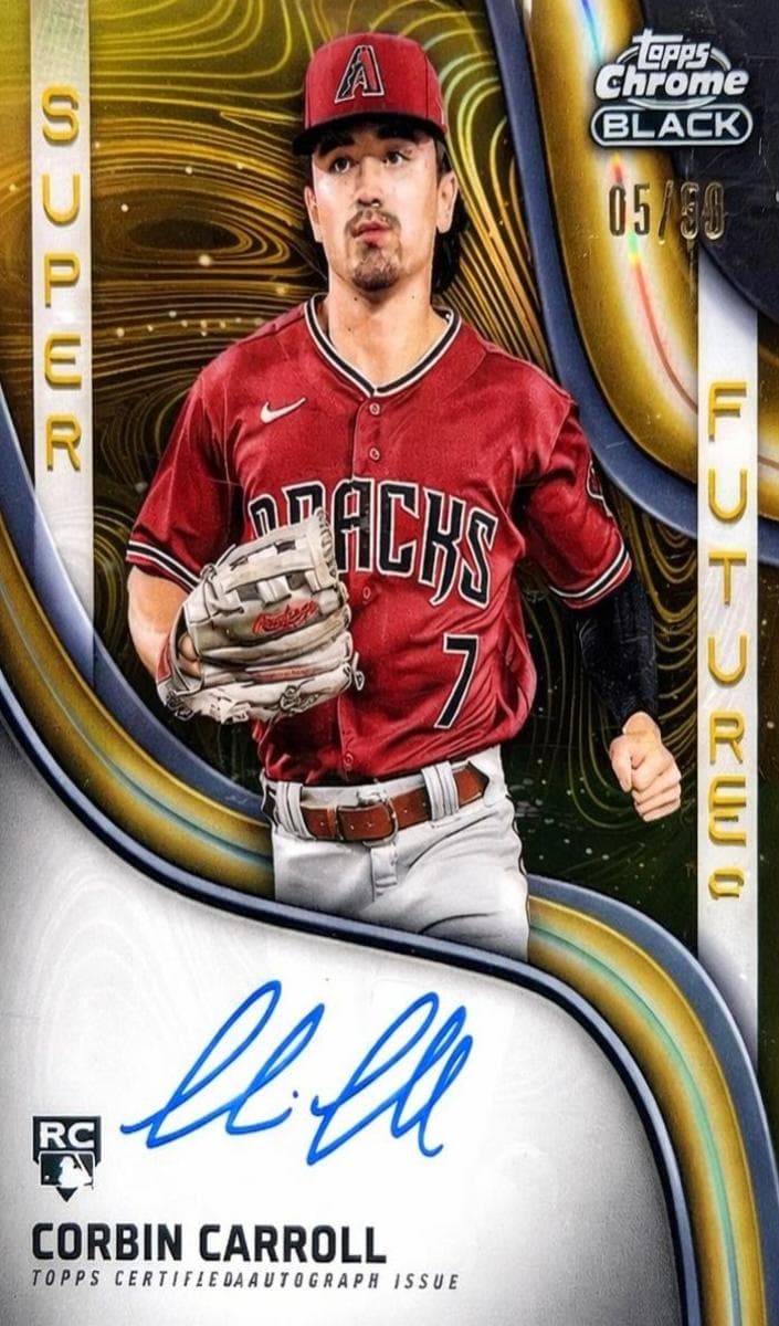 Corbin Carroll 2023 topps Topps Chrome Black
