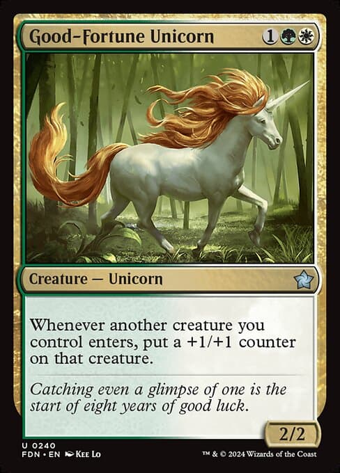 Good-Fortune Unicorn 2019 Magic: The Gathering Modern Horizons