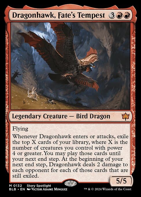 Dragonhawk, Fate's Tempest 2024 Magic: The Gathering Bloomburrow