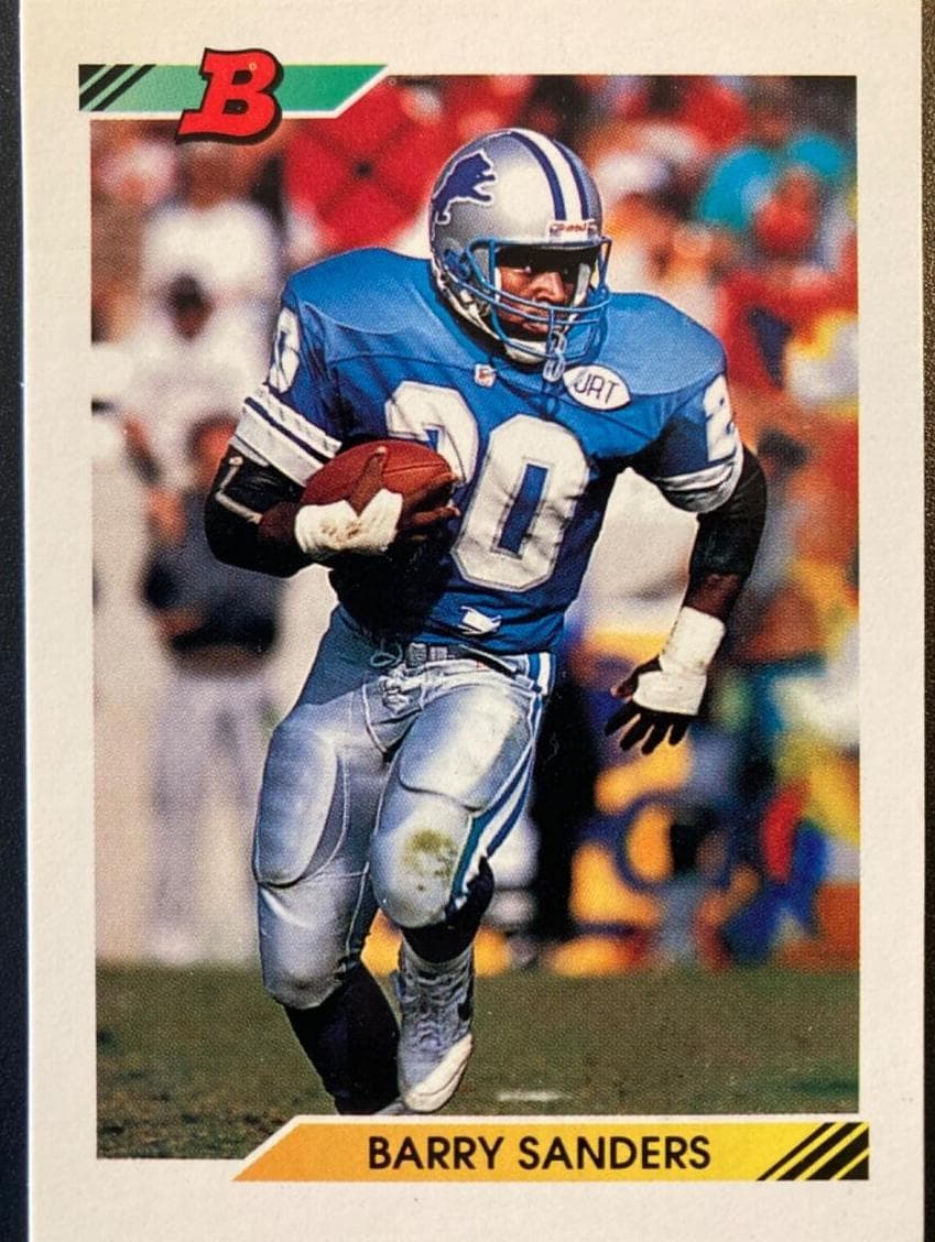 Barry Sanders 1992 bowman
