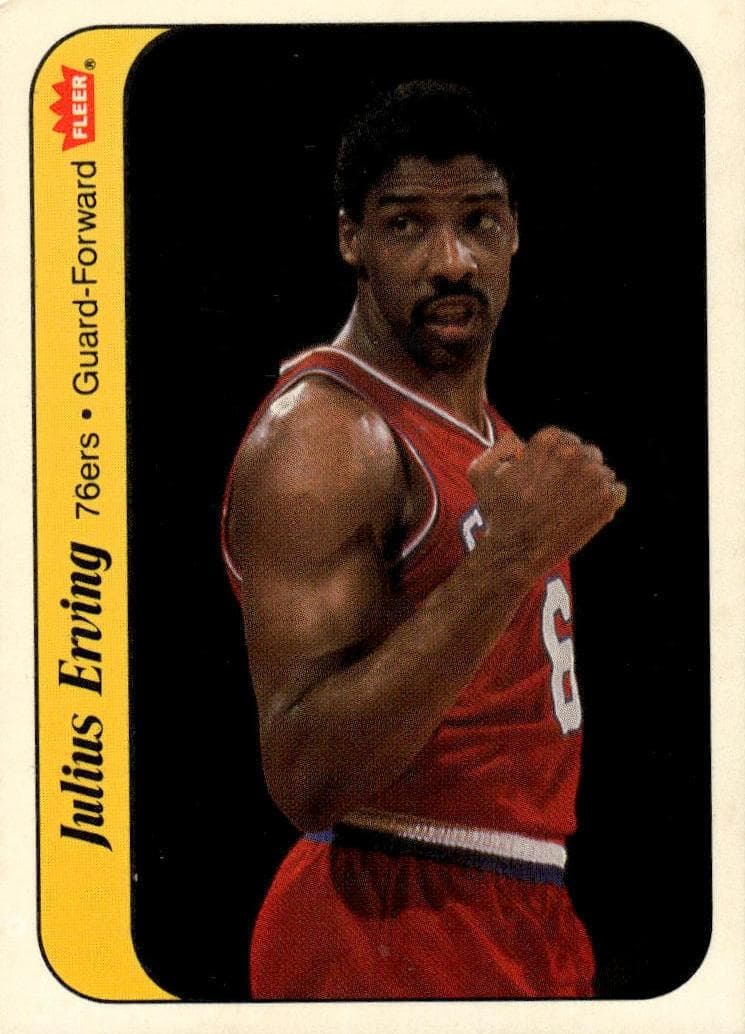 Julius Erving 1986 fleer Fleer