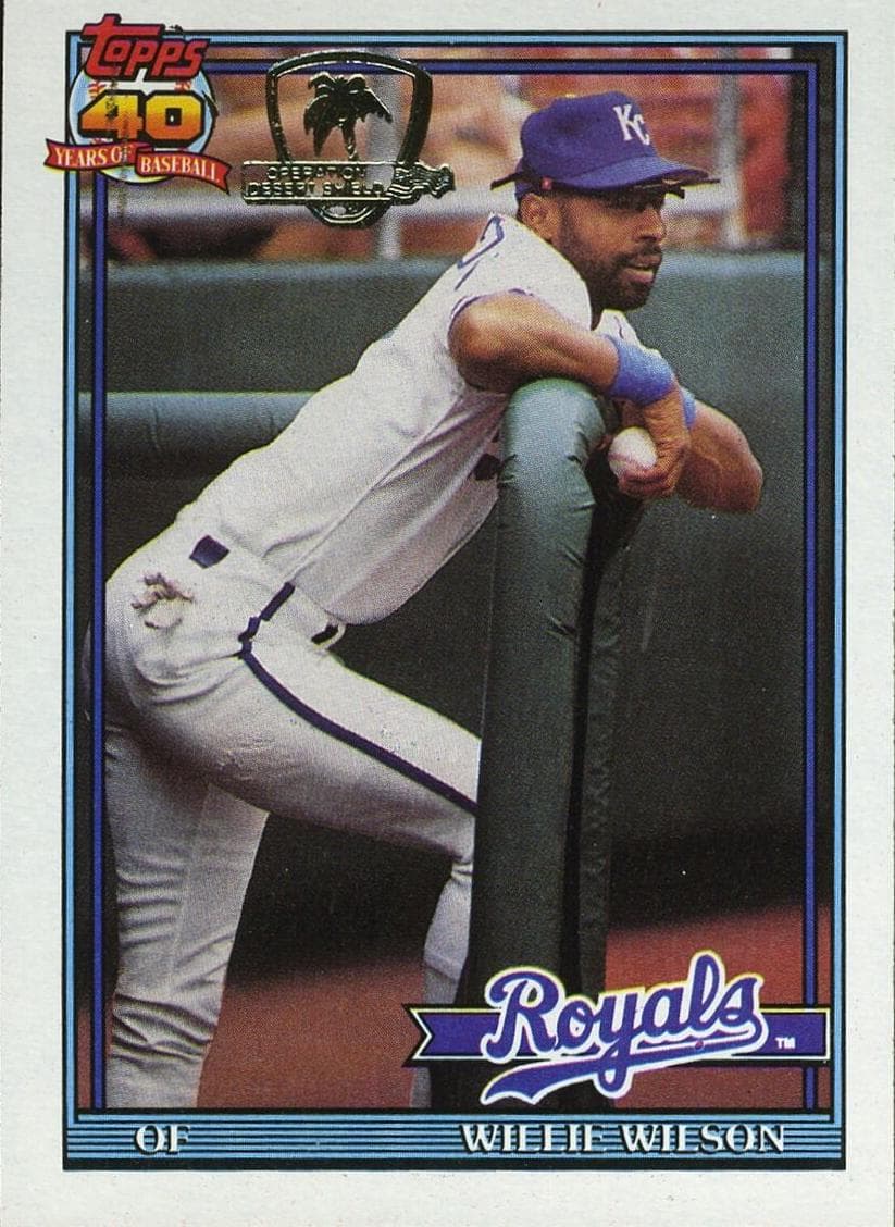 Willie Wilson 1991 topps O-Pee-Chee
