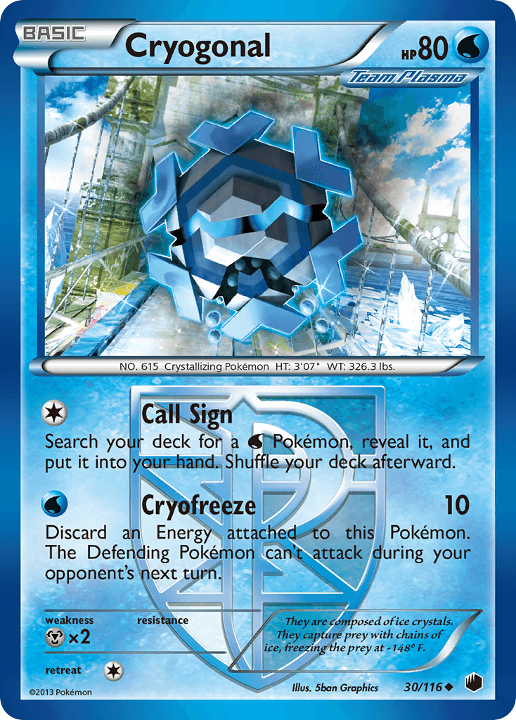 Cryogonal 2013 Pokemon Plasma Freeze