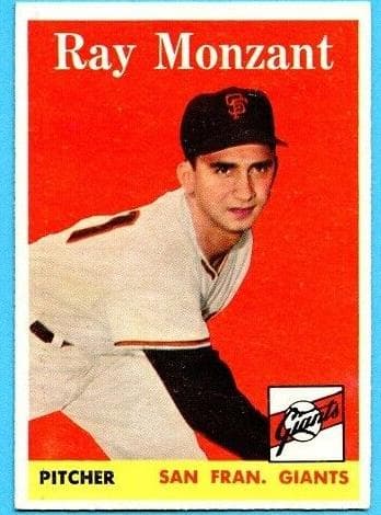 Ray Monzant 1958 topps Topps