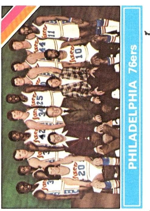 Philadelphia 76ers 1975 topps