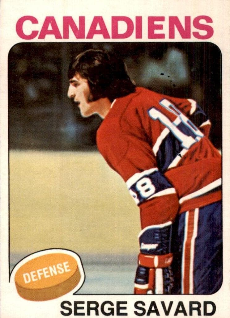 Serge Savard 1975 topps O-Pee-Chee