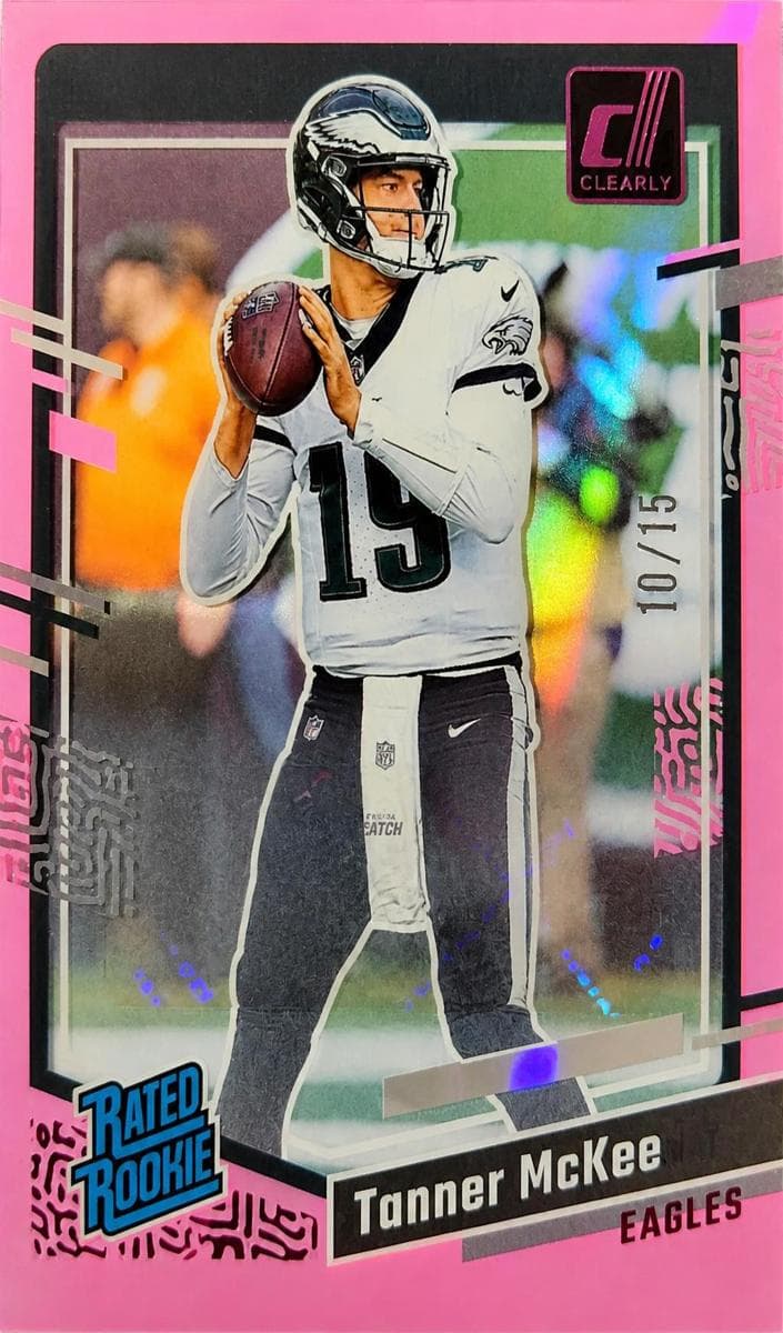 Tanner McKee 2023 panini Clearly Donruss