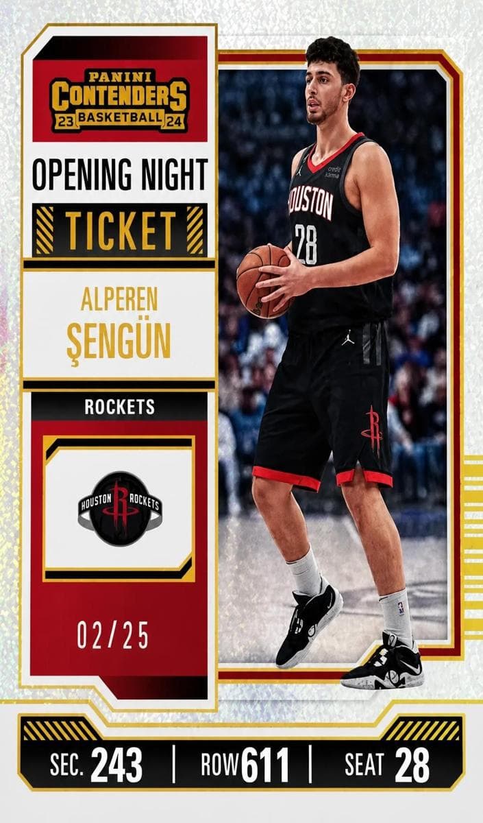 Alperen Sengun 2023 panini Panini Contenders