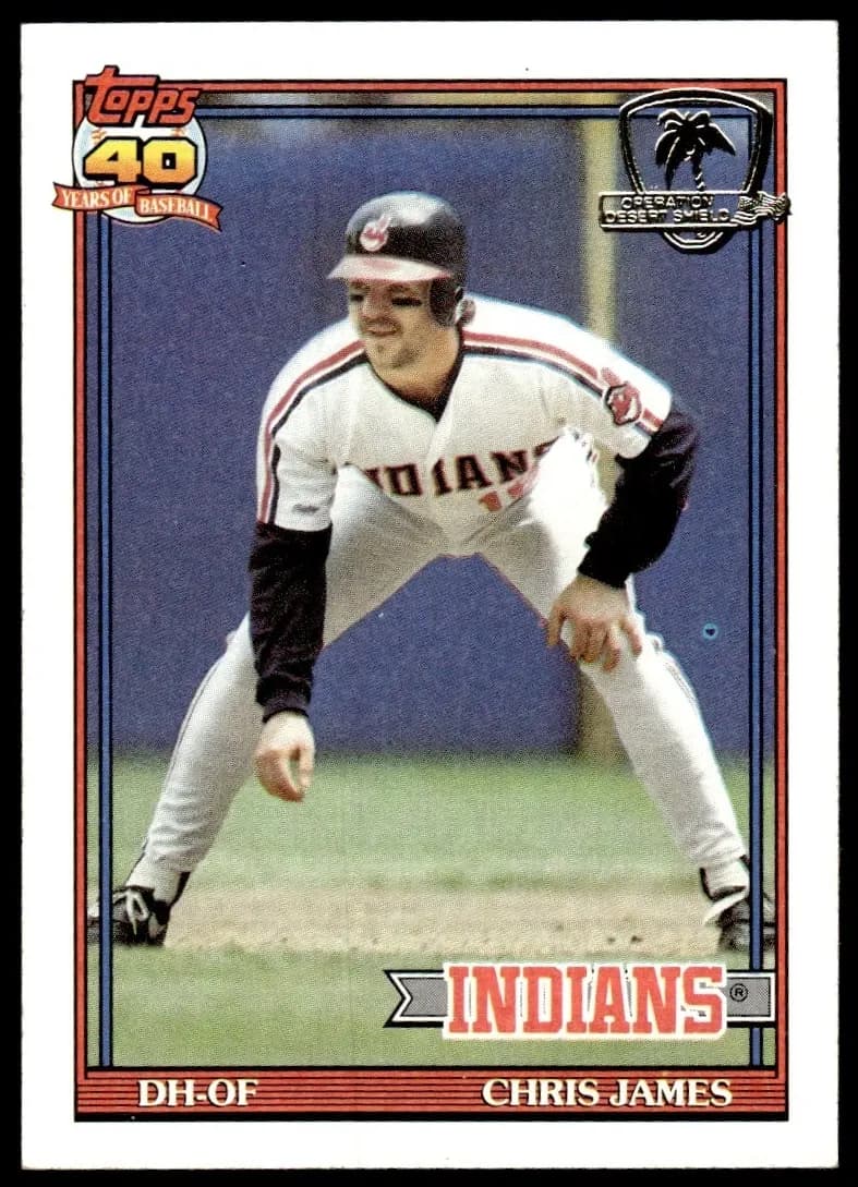 Chris James 1991 topps Topps