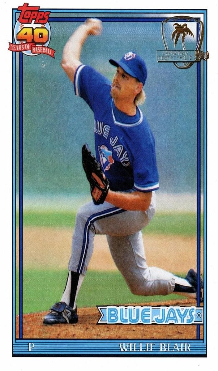 Willie Blair 1991 topps Topps