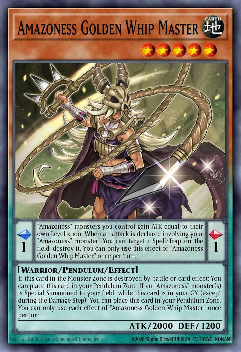 Amazoness Golden Whip Master 2022 Yu-Gi-Oh! Darkwing Blast