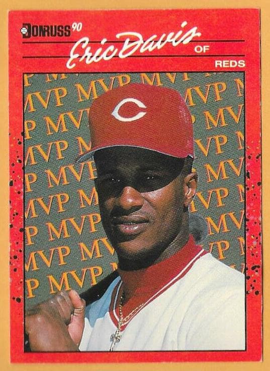 Eric Davis 1990 panini Donruss