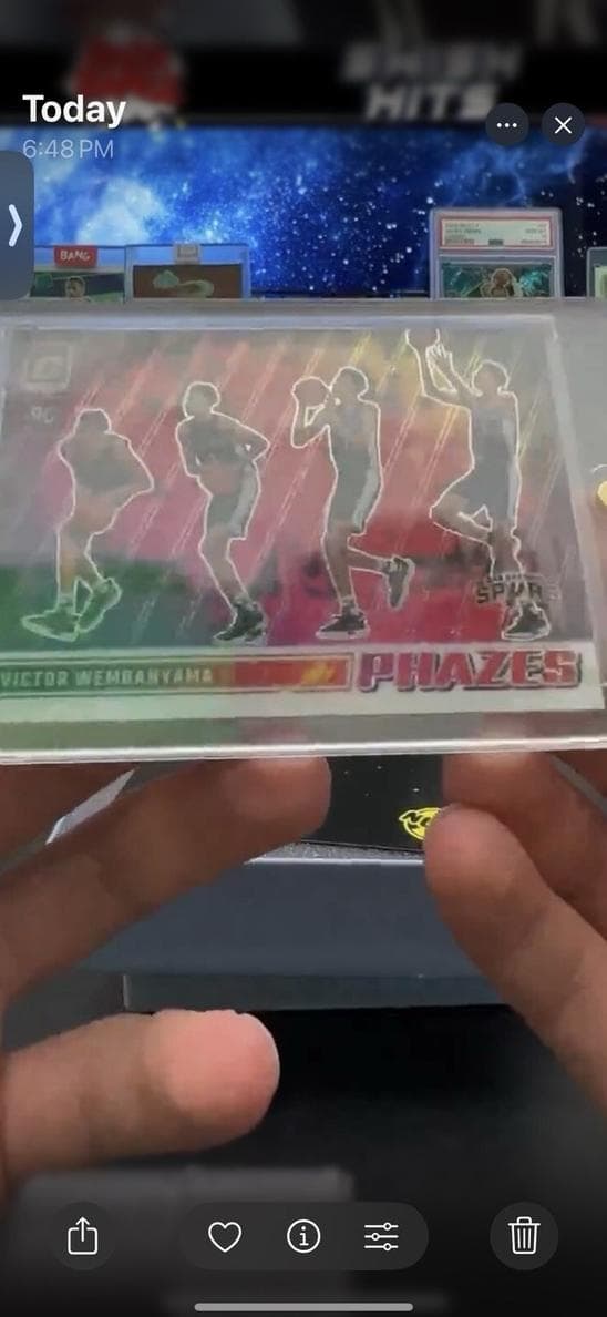 Victor Wembanyama 2023 panini Donruss Optic