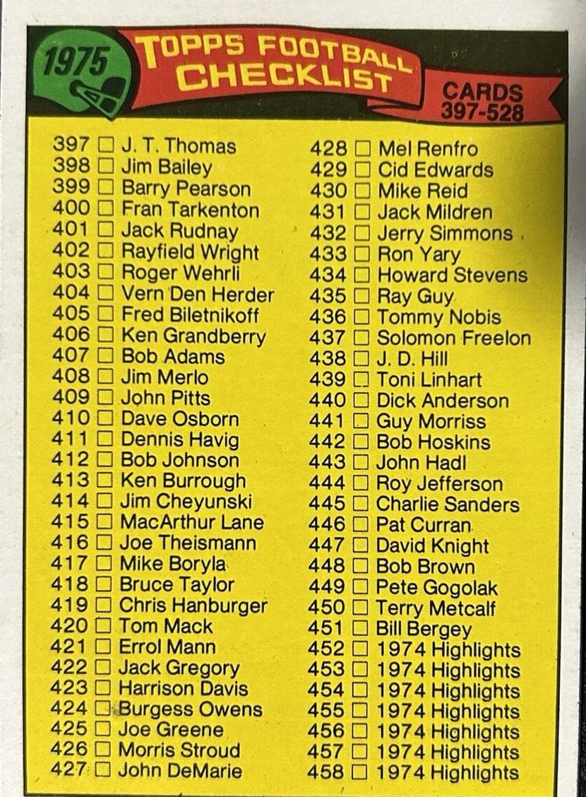Checklist: 397-528 #517