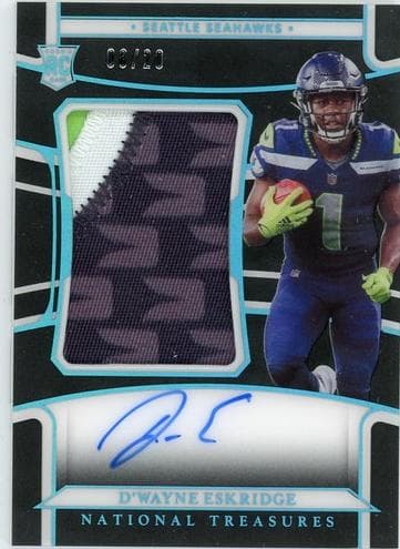 D'Wayne Eskridge 2021 panini Panini National Treasures