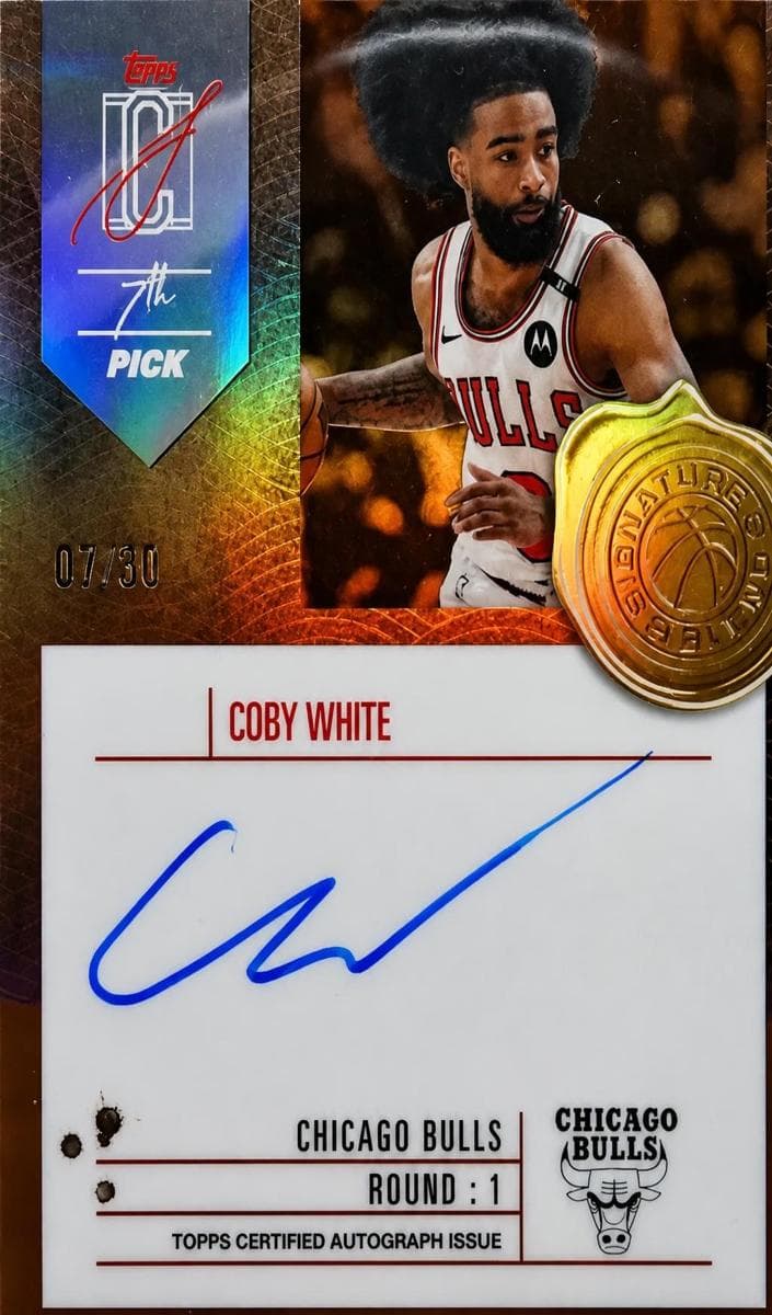 Coby White 2025 topps Topps Signature Class