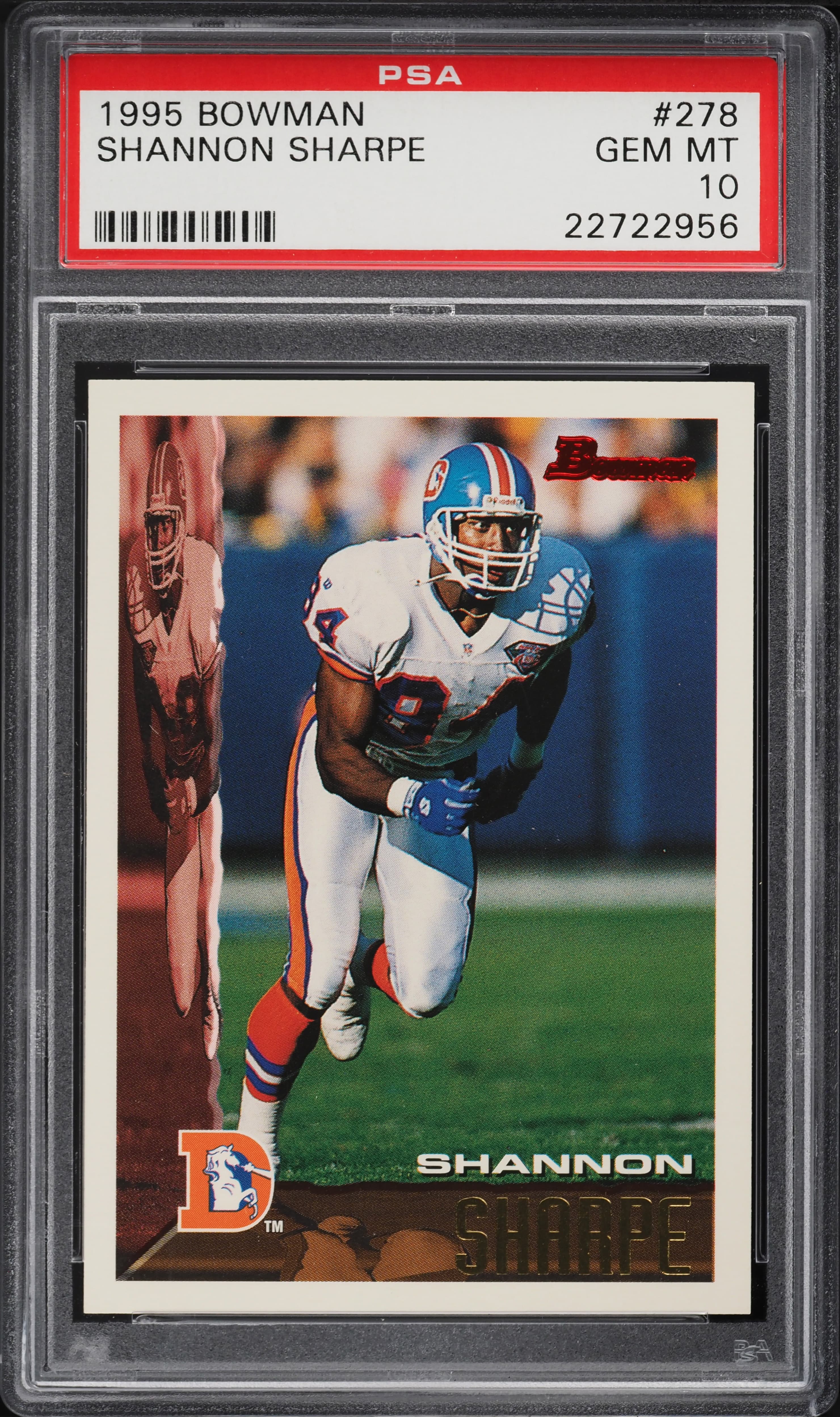 Shannon Sharpe 1995 bowman