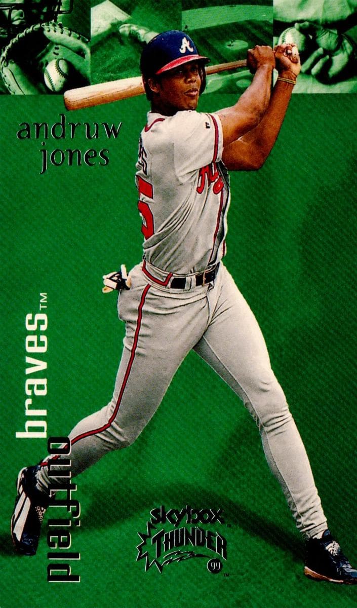 Andruw Jones 1999 fleer SkyBox Thunder