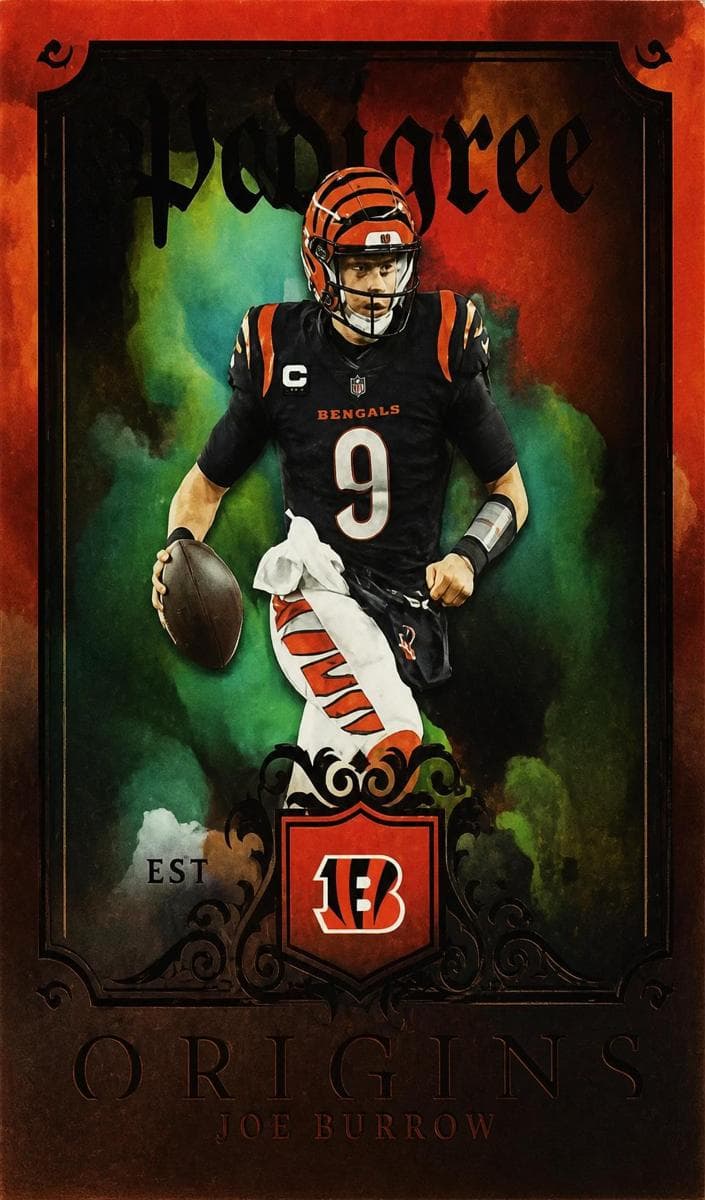 Joe Burrow 2023 panini Origins Pedigree