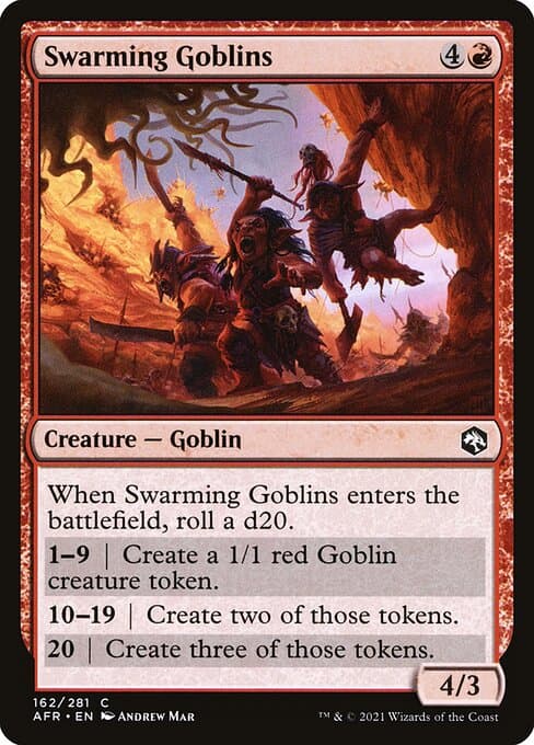 Swarming Goblins 2021 Magic: The Gathering Adventures in the Forgotten Realms