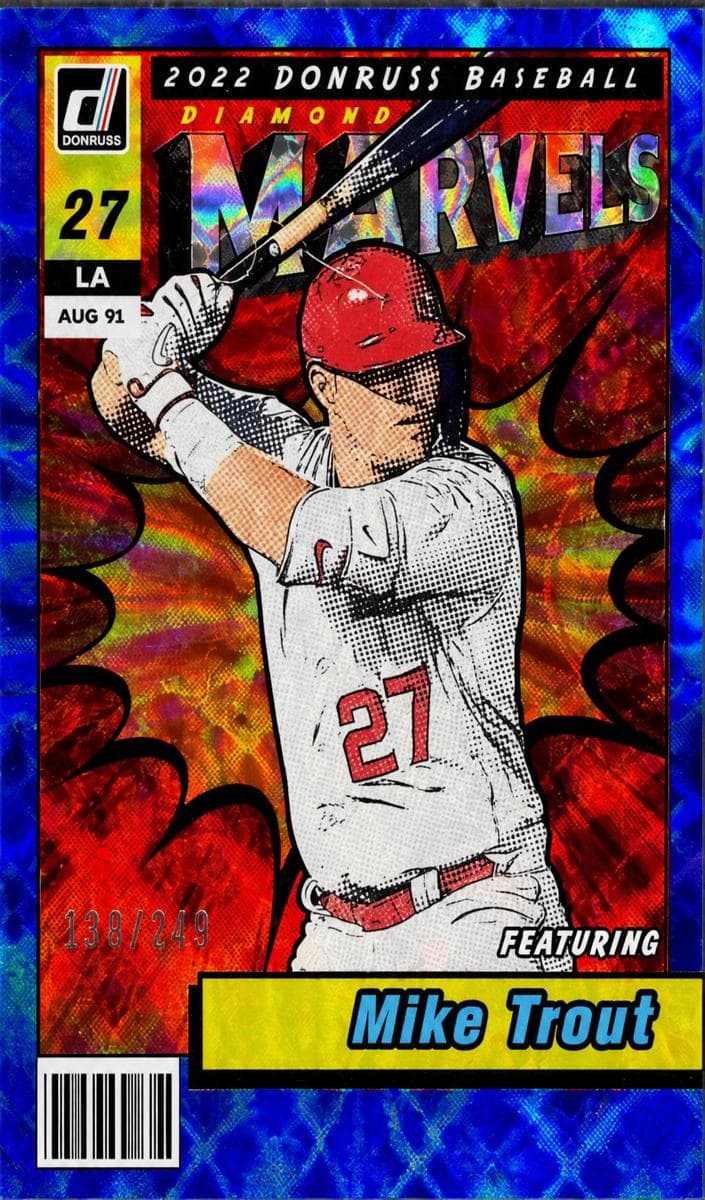 Mike Trout 2022 panini Donruss