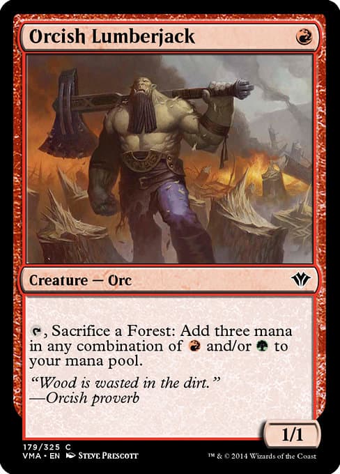 Orcish Lumberjack 2014 Magic: The Gathering Vintage Masters