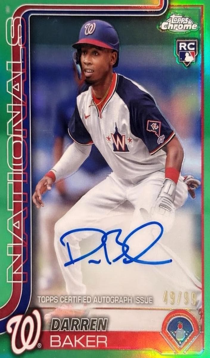 Darren Baker trading card