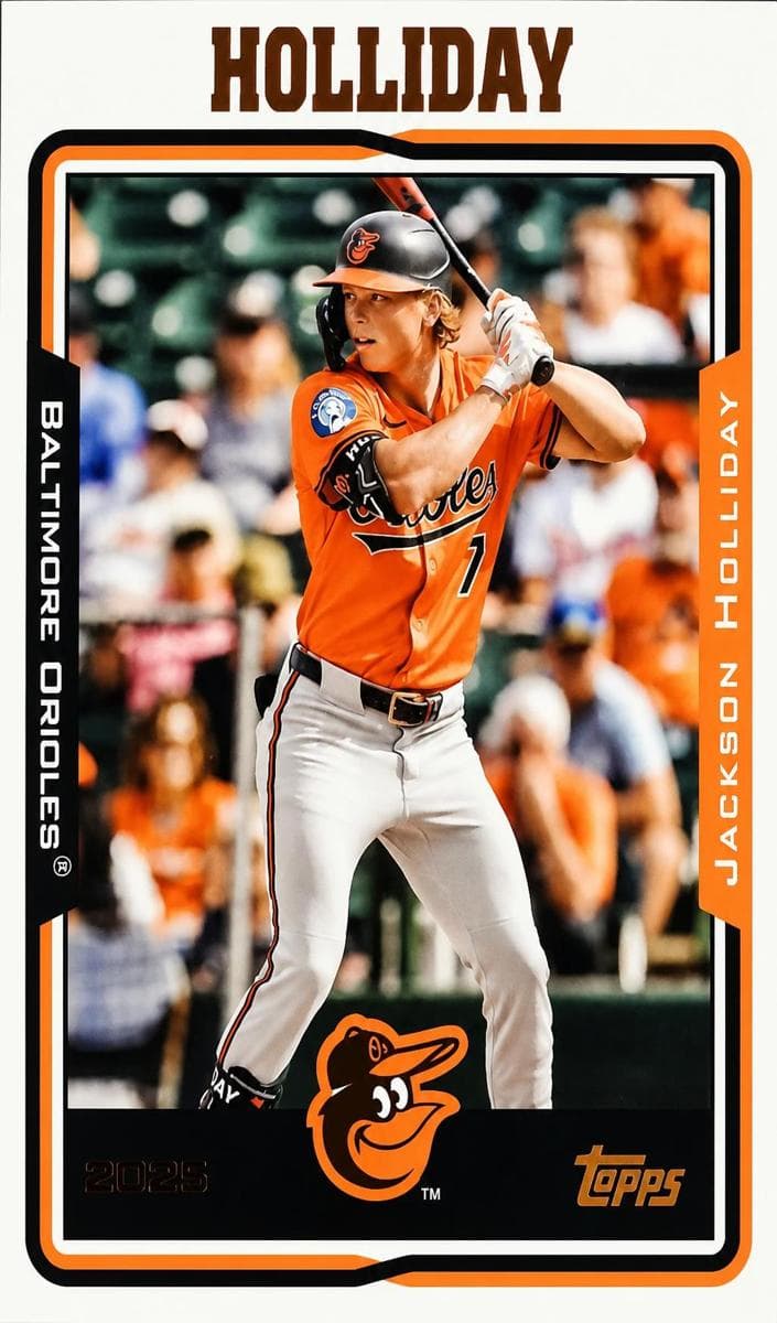 Jackson Holliday 2025 topps Topps Archives