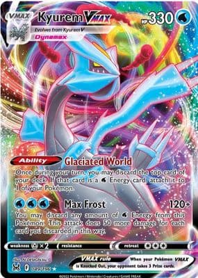 Kyurem VMAX trading card