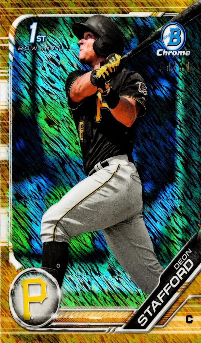 Deon Stafford 2019 bowman Bowman Chrome