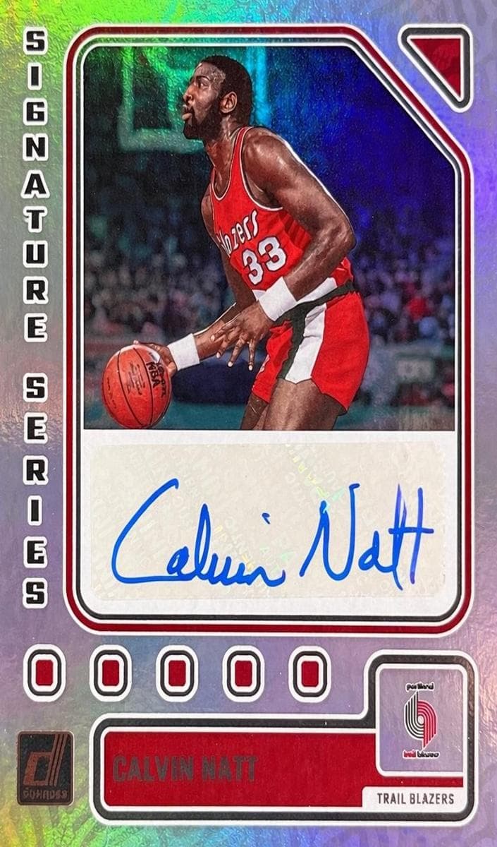 Calvin Natt trading card