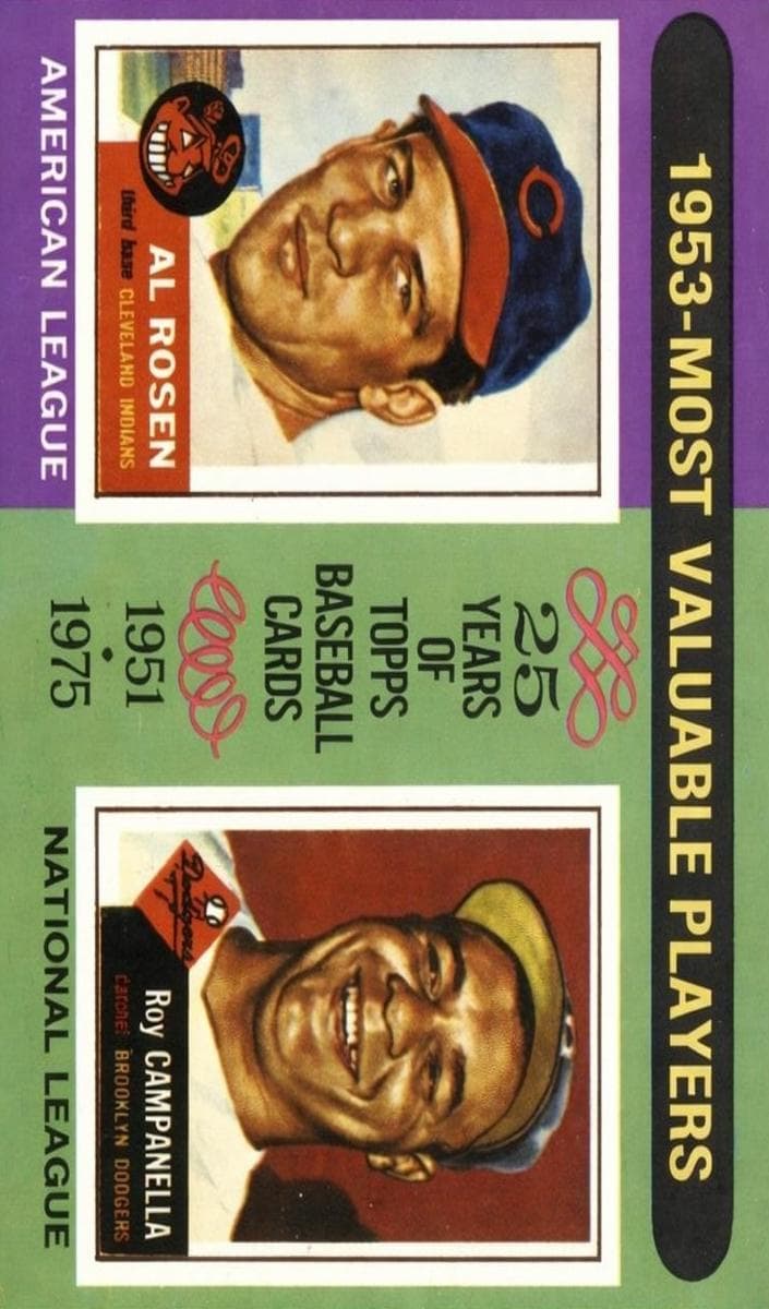 1953 MVPs (Al Rosen / Roy Campanella) 1975 topps Topps
