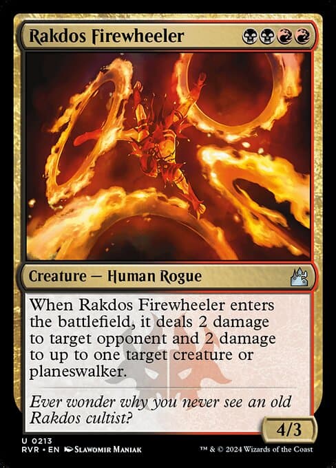 Rakdos Firewheeler 2024 Magic: The Gathering Ravnica Remastered