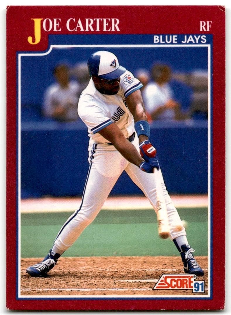 Joe Carter 1991 panini Score Rookie & Traded