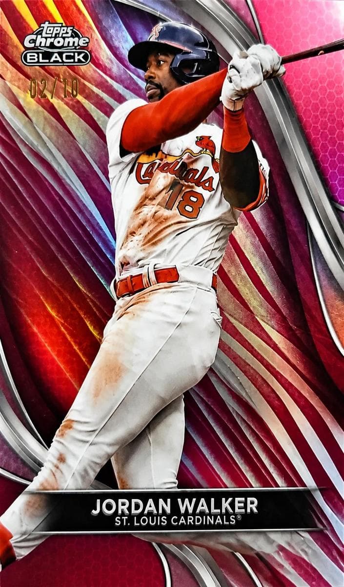 Jordan Walker 2024 topps Topps Chrome Black