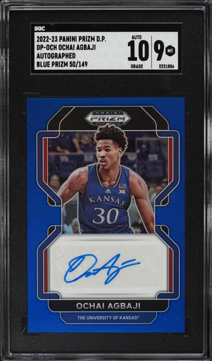 Ochai Agbaji 2022 panini Panini Prizm Draft Picks