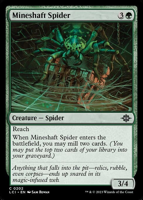 Mineshaft Spider 2023 Magic: The Gathering Lost Caverns of Ixalan