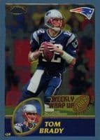 Tom Brady 2003 topps Topps Chrome Weekly Wrap Up