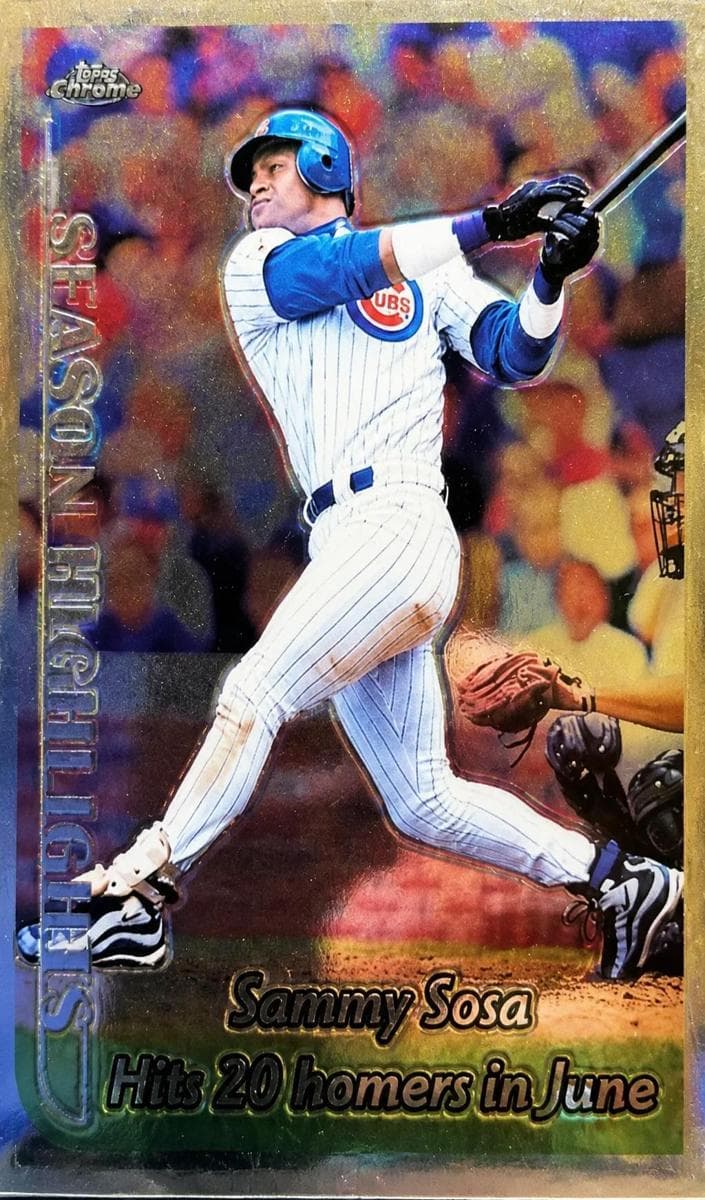 Sammy Sosa 1999 topps Topps Chrome