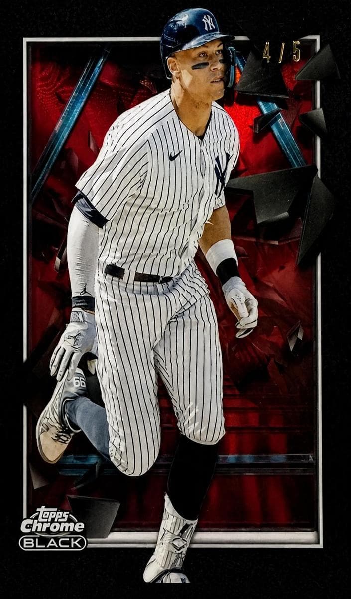 Aaron Judge 2024 topps Topps Chrome Black