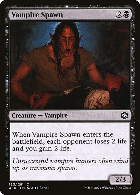 Vampire Spawn 2021 Magic: The Gathering Adventures in the Forgotten Realms Foil