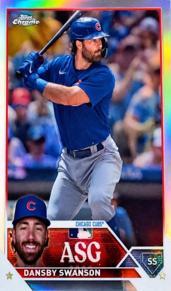 Dansby Swanson 2023 topps Topps Chrome Update